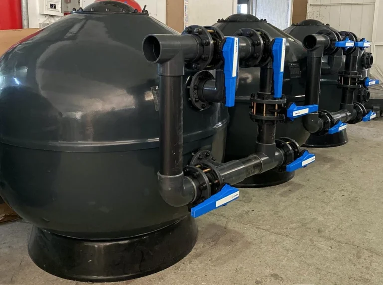 Commercial swimming pool filtration system supplied by Lazord in Amman Jordan